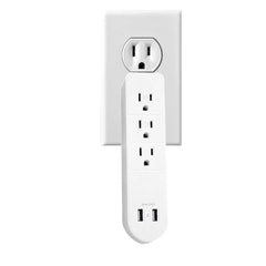 Versatile Multi Outlet AC Plus Fast USB Charger With Surge Protection