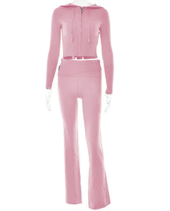 ChicComfort High-Waist Hoodie & Pants Set